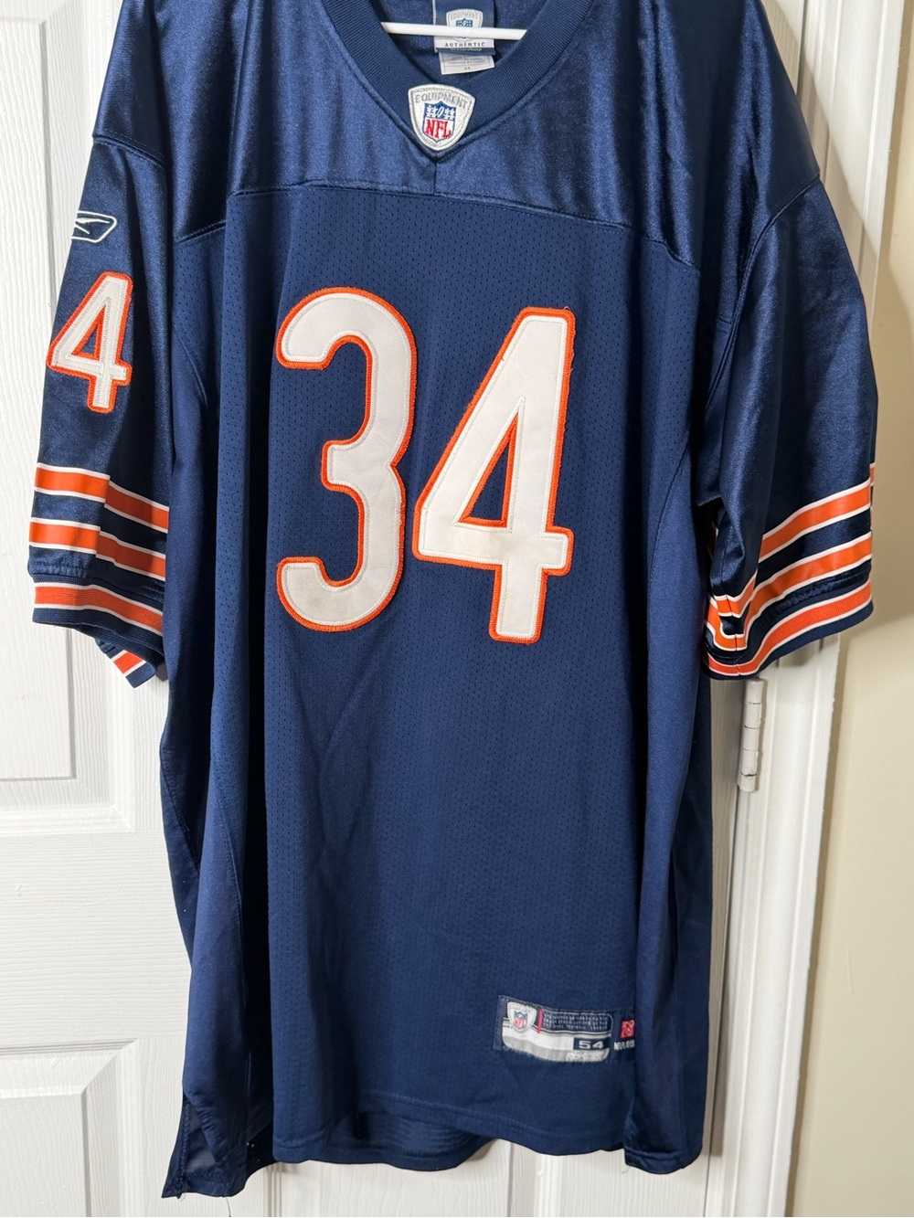 Chicago Bears Walter Payton #34 Reebok NFL Equipment Authentic Jersey. XXL men’s